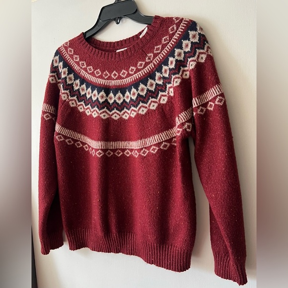 Red Patterned Sweater - Picture 5 of 6